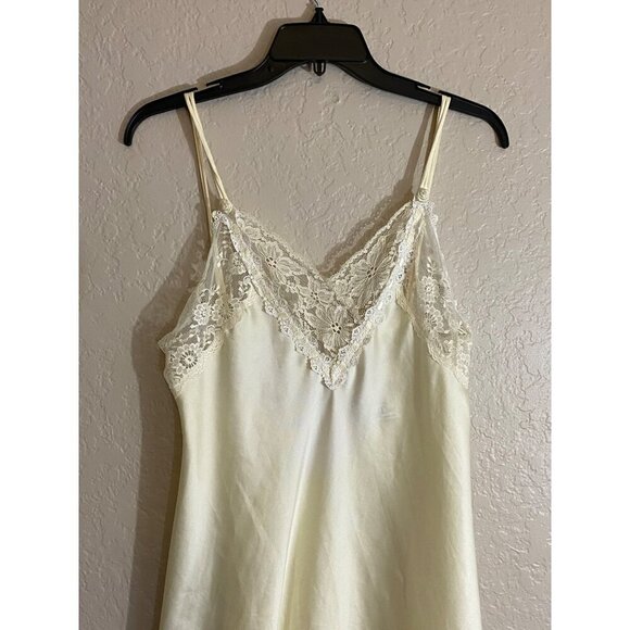 Vintage Christian Dior Cream Night Slip Sleep Wear - Small - Picture 2 of 13